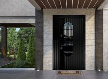 Входная дверь MRC-7227 черный RAL 9005 2 замка