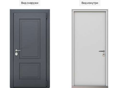 Входная дверь MRC-3322 серый RAL 7024 фото 2