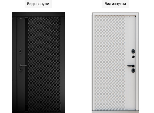 Входная дверь MRC-2136 черный RAL 9005 2 замка фото 2