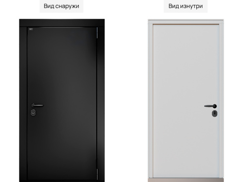 Входная дверь MRC-0046 черный RAL 9005 фото 2