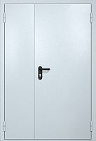 Полуторапольная противопожарная дверь EI-60 серая RAL 7035 ДМП-02-62
