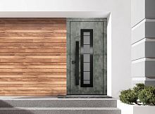 Входная дверь MRC-6317 рейлинг бетон лофт графит LS 936-2 скрытые петли