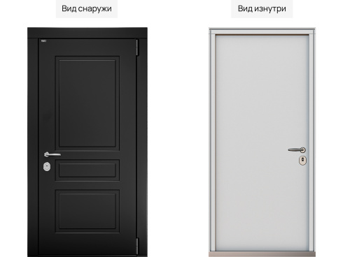 Входная дверь MRC-0429 черный RAL 9005 фото 2