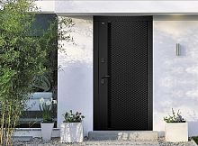 Входная дверь MRC-2137 черный RAL 9005 2 замка скрытые петли