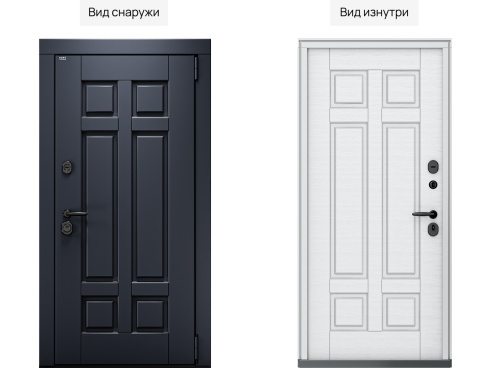 Входная дверь MRC-1523 серый RAL 7024 2 замка фото 2