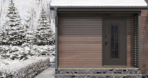 Входная дверь MRS-0079 с терморазрывом, коричневый фото 13