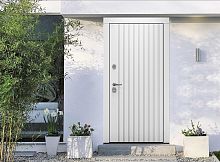 Входная дверь MRC-5012 белый RAL 9003 2 замка скрытые петли