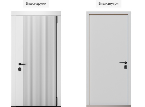 Входная дверь MRC-8010 белый RAL 9003 фото 2