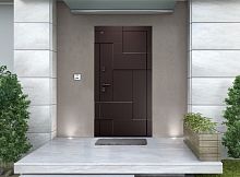 Входная дверь MRC-0722 коричневый RAL 8019 2 замка скрытые петли