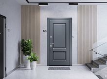 Входная дверь MRC-1421 серый RAL 7024 2 замка скрытые петли