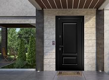 Входная дверь MRC-7527 черный RAL 9005 2 замка