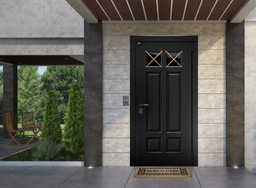 Входная дверь MRC-8738 черный RAL 9005