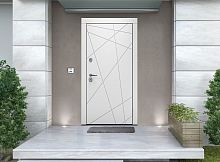 Входная дверь MRC-2512 белый RAL 9003 2 замка скрытые петли