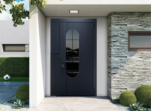 Входная дверь MRC-7222 серый RAL 7024