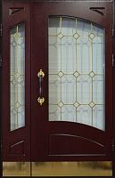 Входная дверь с МДФ и стеклом Marcy MRC-268
