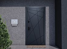 Входная дверь MRC-2520 серый RAL 7024 2 замка