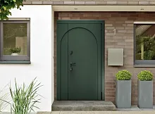 Входная дверь MRC-47410 зеленый RAL 9005 2 замка