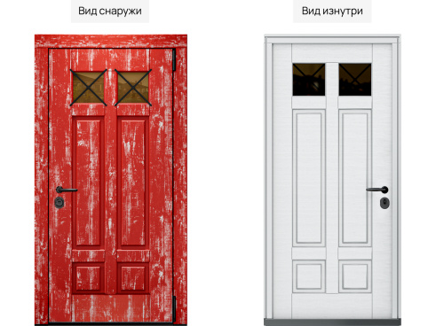 Входная дверь MRC-8726 красный лофт фото 2