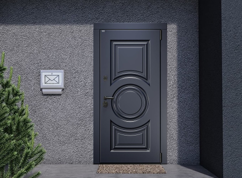 Входная дверь MRC-3229 серый RAL 7024 2 замка