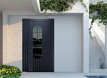 Входная дверь MRC-7224 серый RAL 7024 2 замка скрытые петли