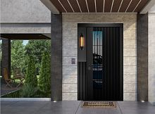 Входная дверь MRC-8629 черный RAL 9005 скрытые петли