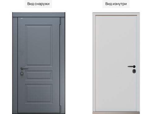 Входная дверь MRC-0423 серый RAL 7024 фото 2