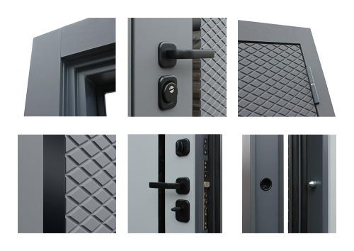 Входная дверь MRS-0063, графит фото 3