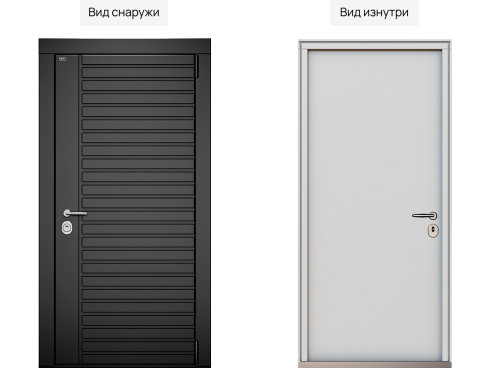 Входная дверь MRC-7122 черный RAL 9005 фото 2