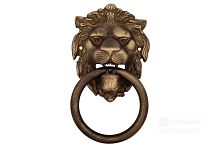 Кнокер Лев матовая бронза