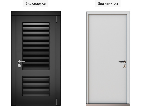 Входная дверь MRC-6910 черный RAL 9005 фото 2