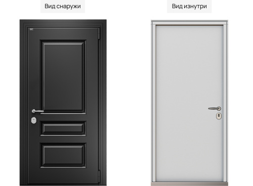 Входная дверь MRC-7429 черный RAL 9005 фото 2