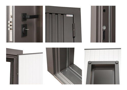 Входная дверь MRS-0011 с терморазрывом, коричневый фото 3