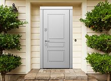 Входная дверь MRC-0412 белый RAL 9003 2 замка скрытые петли