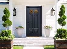 Входная дверь MRC-8737 серый RAL 7024 скрытые петли