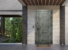 Входная дверь MRC-7714 бетон лофт графит LS 936-2 2 замка