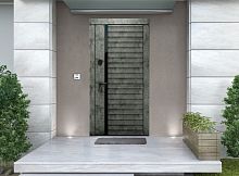 Входная дверь MRC-3016 бетон лофт графит LS 936-2 2 замка скрытые петли