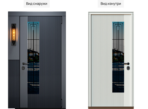 Входная дверь MRC-8622 серый RAL 7024 фото 2