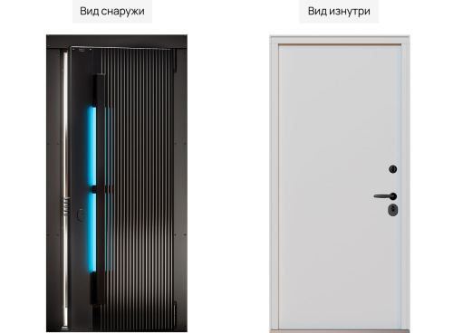 Входная дверь MRC-5210 рейлинг черный RAL 9005 фото 2