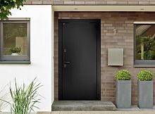 Входная дверь MRC-0048 черный RAL 9005 2 замка скрытые петли