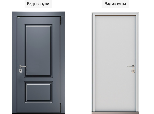 Входная дверь MRC-1419 серый RAL 7024 фото 2