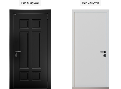 Входная дверь MRC-1119 черный RAL 9005 фото 2