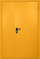 Полуторапольная противопожарная дверь EI-60 желтая RAL 1003 ДМП-02-56