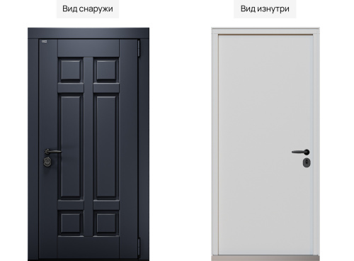 Входная дверь MRC-1522 серый RAL 7024 фото 2