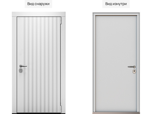 Входная дверь MRC-5010 белый RAL 9003 фото 2