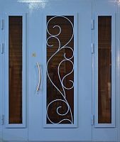 Входная дверь со стеклом и ковкой Marcy MRC-265