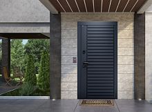 Входная дверь MRC-7120 серый RAL 7024 2 замка