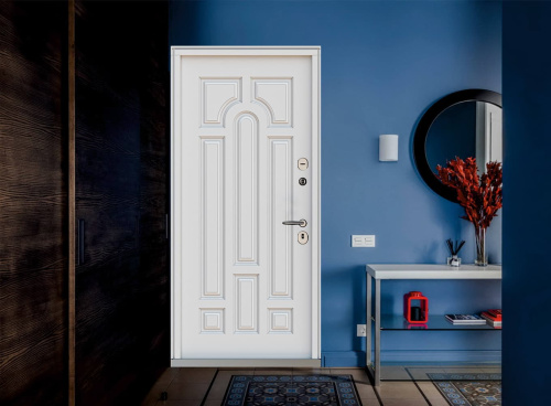 Входная дверь MRC-1723 черный RAL 9005 2 замка фото 3