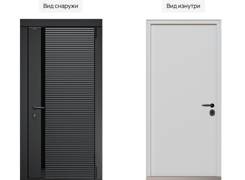 Входная дверь MRC-3029 черный RAL 9005 фото 2