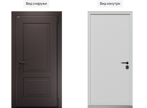 Входная дверь MRC-3316 коричневый RAL 8019 фото 2