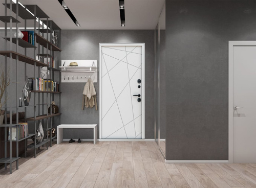 Входная дверь MRC-2520 серый RAL 7024 2 замка фото 3